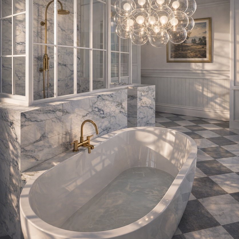 Badezimmer im Stil Traditionell