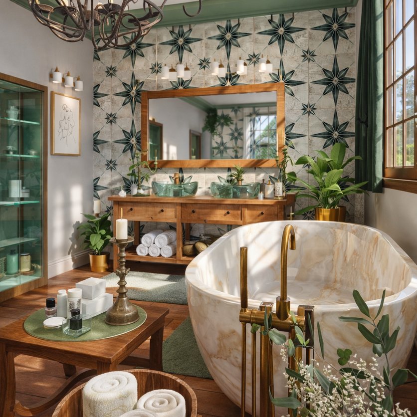 Boho bathroom