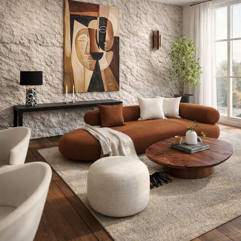 sala de estar Boho