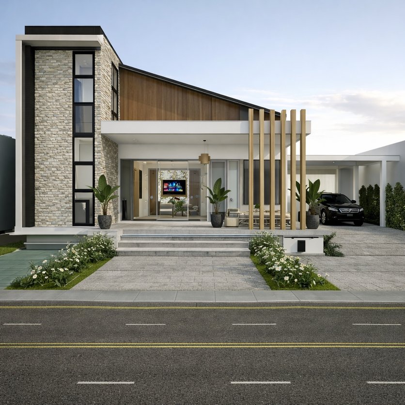 Contemporary floor plan