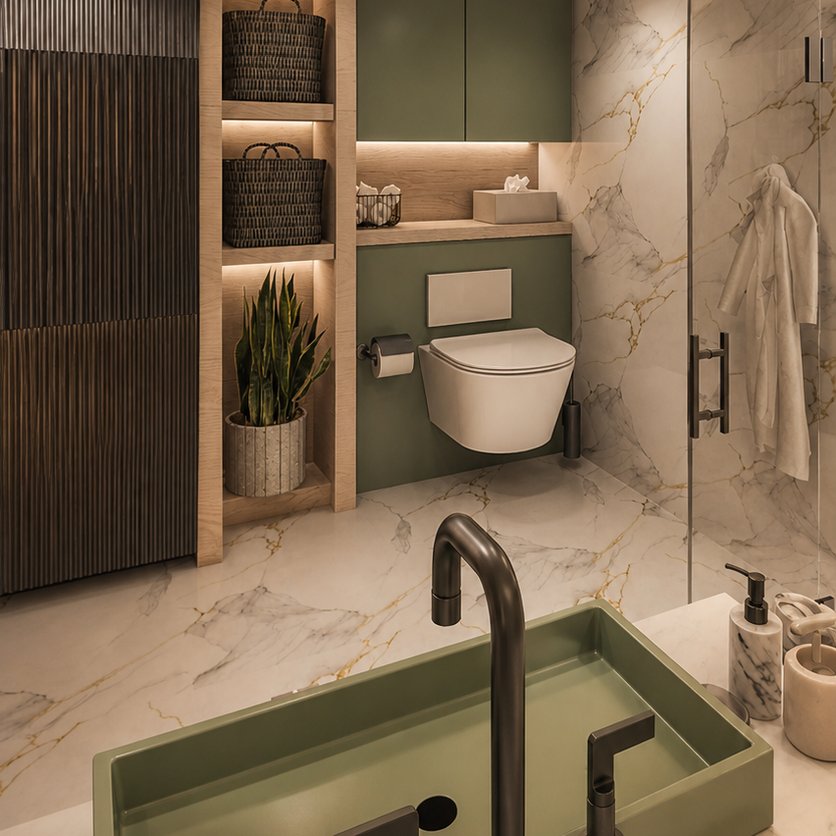 Badezimmer im Stil Traditionell