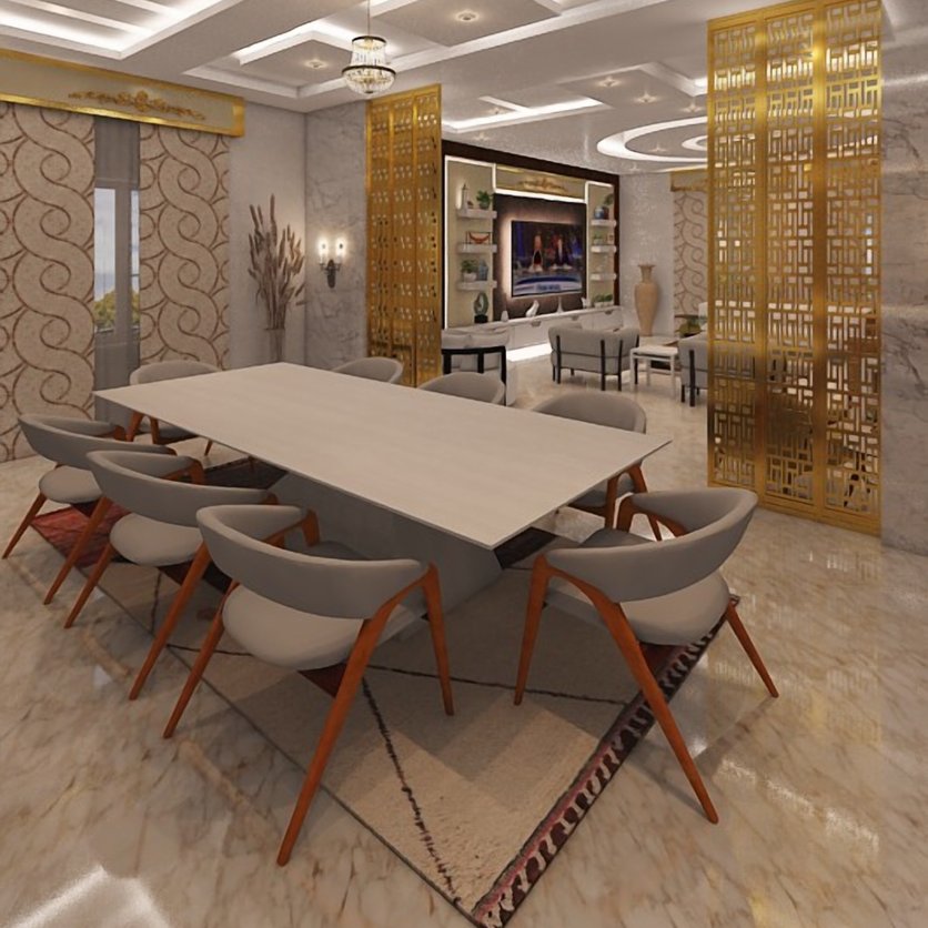 Neoclassical dining room