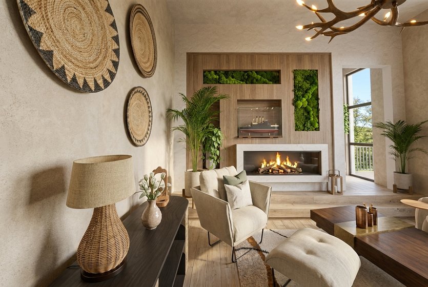 sala de estar Boho