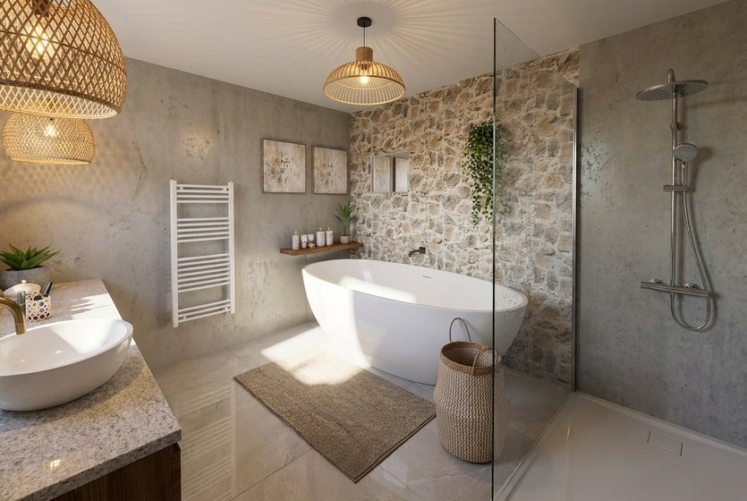 Boho bathroom