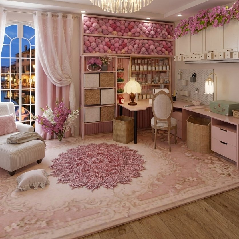 Boho home office