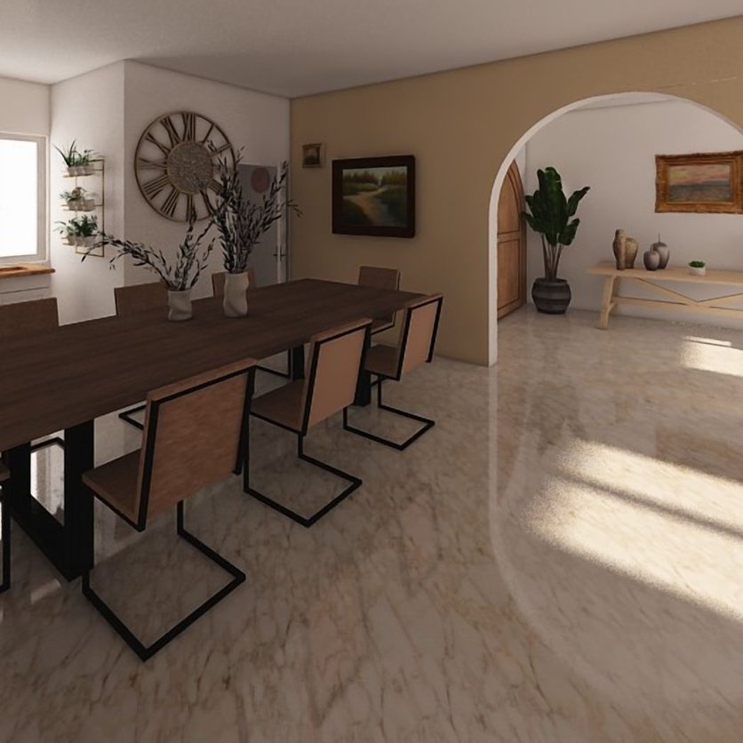 Mediterranean dining room