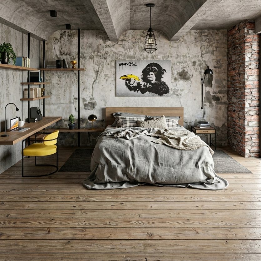 Industrial bedroom