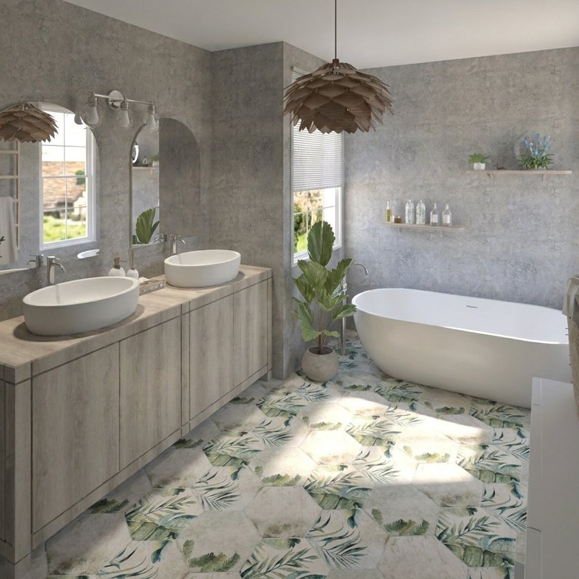 Boho bathroom