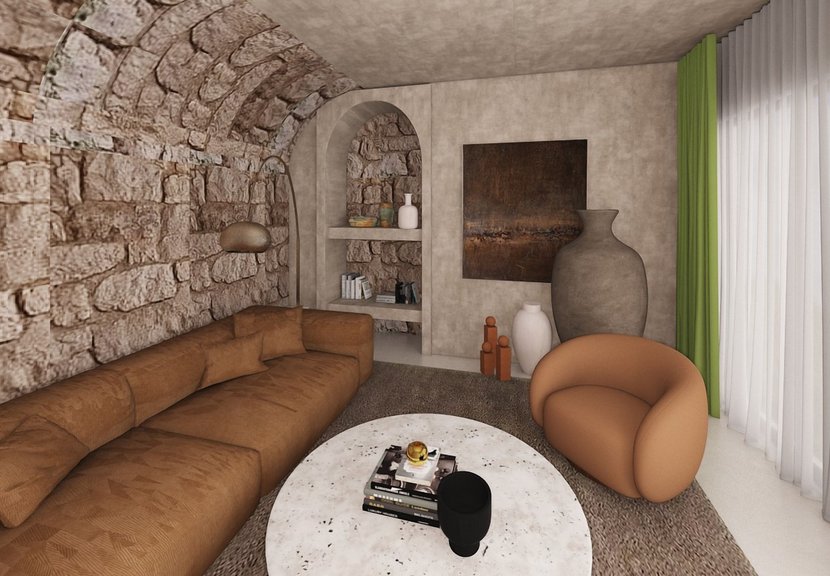 sala de estar Boho