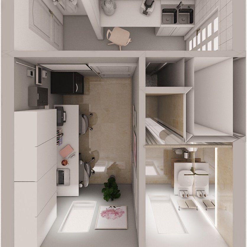 studio in stile Tradizionale