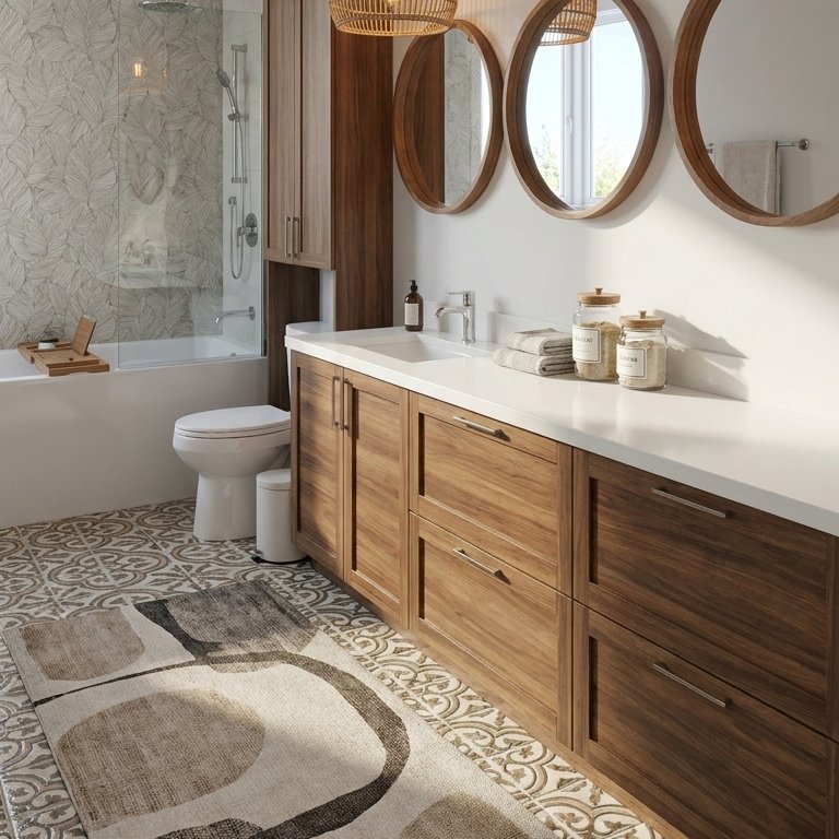 Badezimmer im Stil Landhausstil
