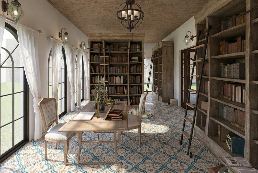 studio in stile Tradizionale