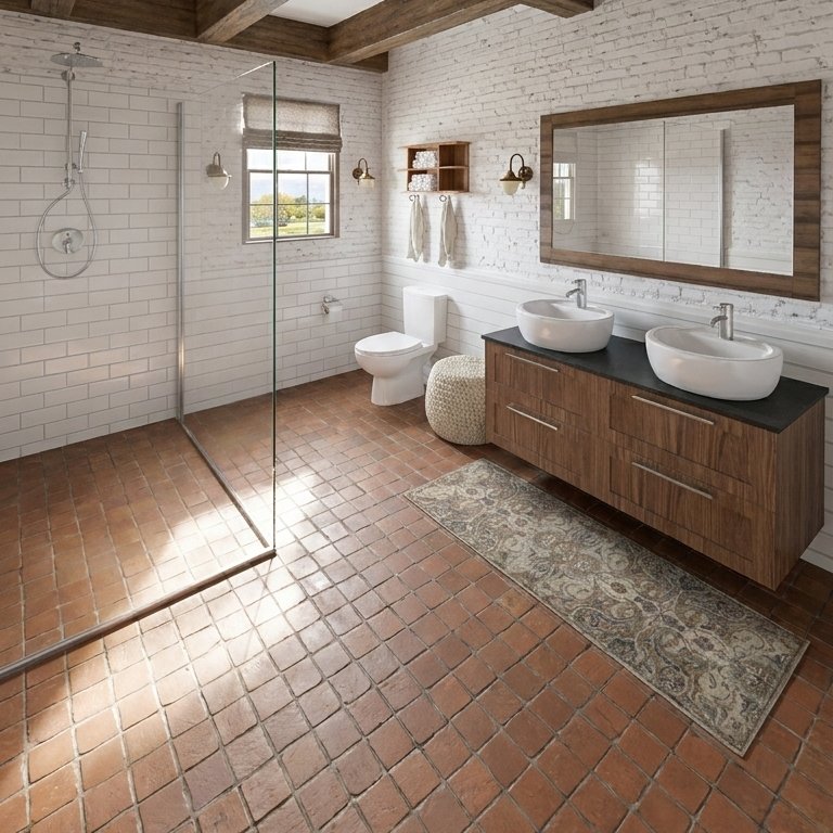 Badezimmer im Stil Landhausstil