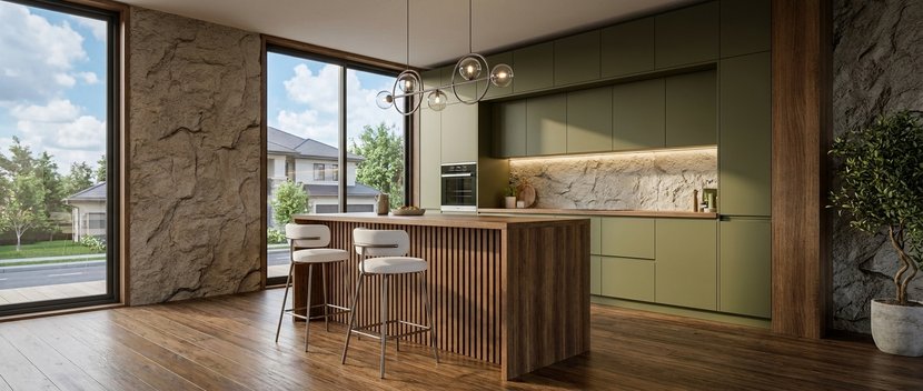 cucina in stile Mid-century