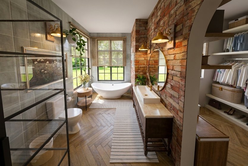 Boho bathroom