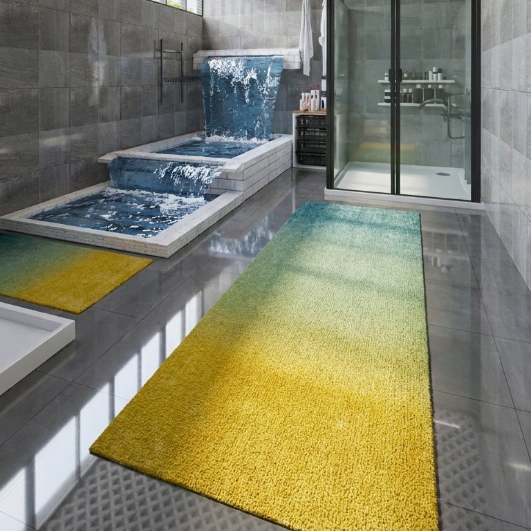 Badezimmer im Stil Mid-Century
