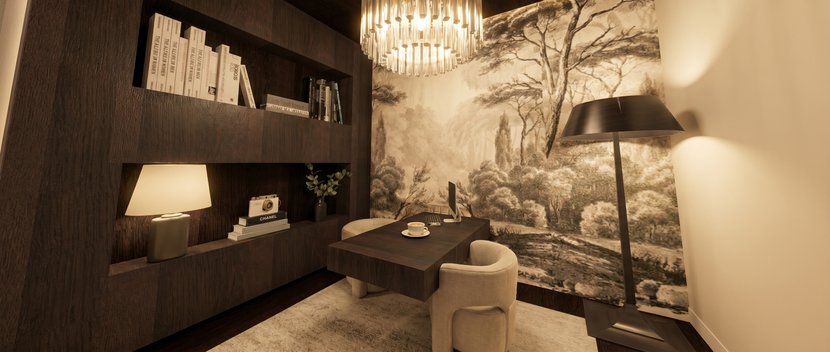 studio in stile Tradizionale