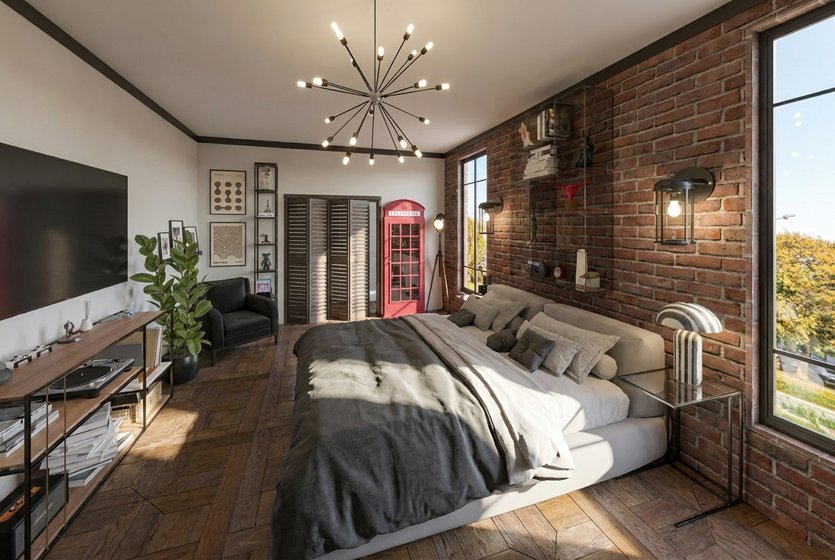 Industrial bedroom