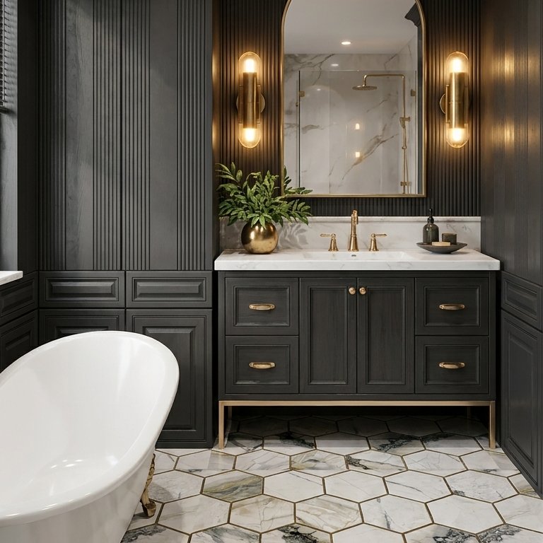 Badezimmer im Stil Traditionell