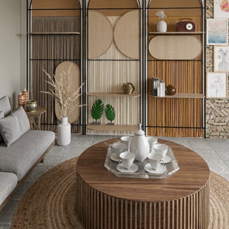 sala de estar Boho