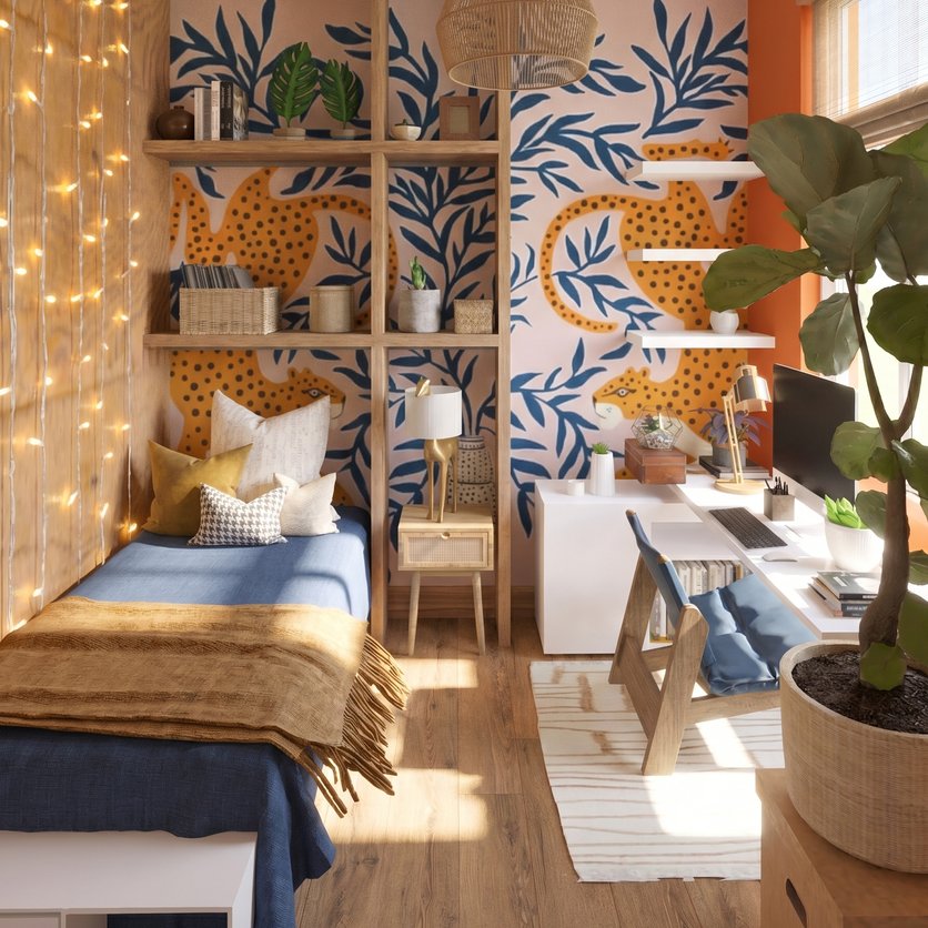 Boho home office