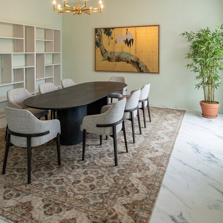 Eclectic dining room