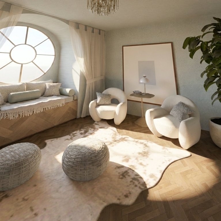 sala de estar Boho