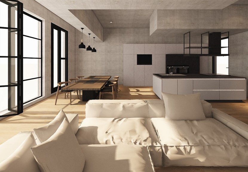Industrial living room