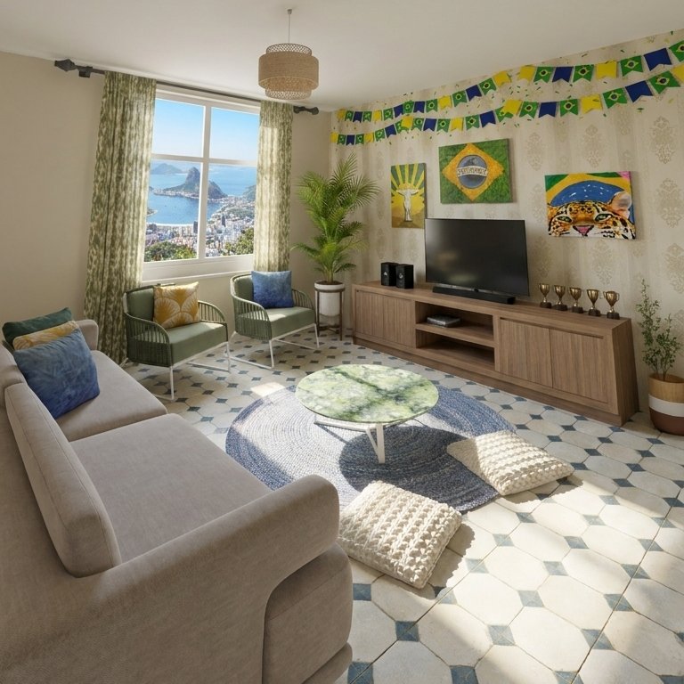 sala de estar Boho