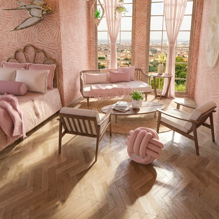 sala de estar Boho