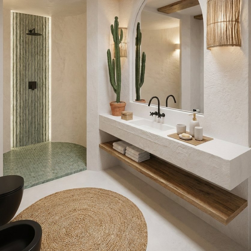 Badezimmer im Stil Mediterran