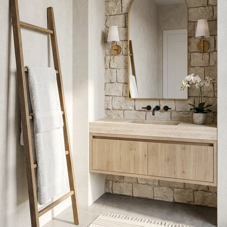 Badezimmer im Stil Landhausstil