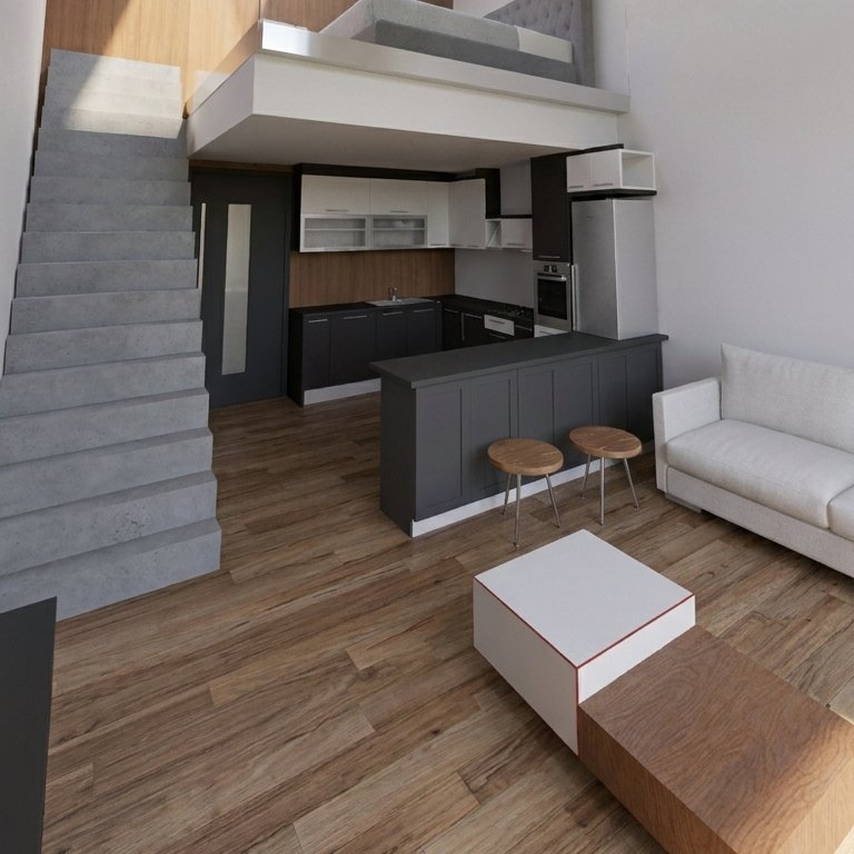 Industrial living room