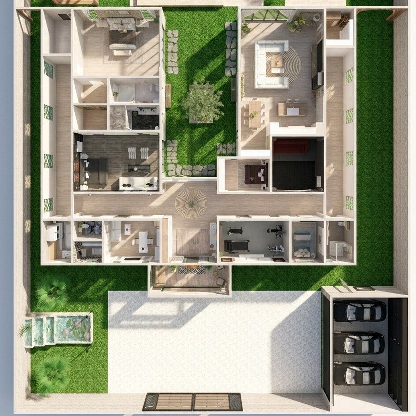 Traditional floor plan