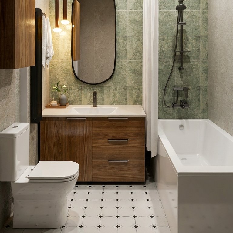 Mid-century bathroom
