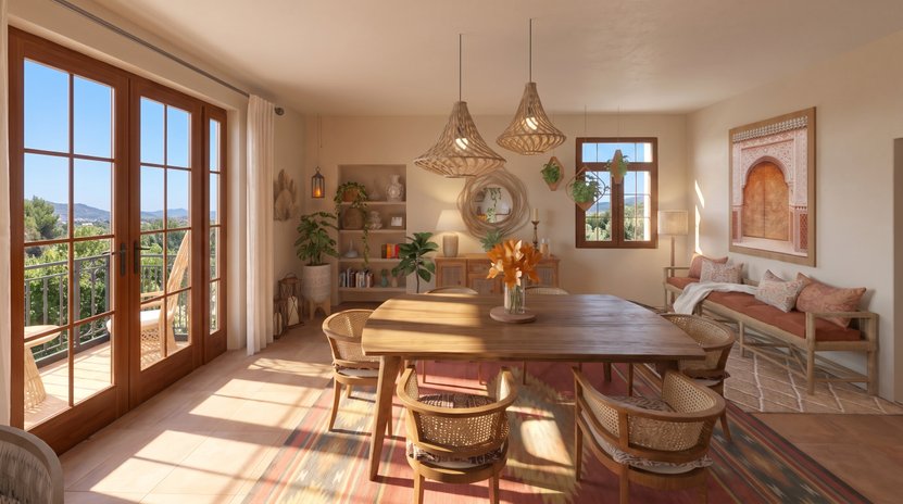 Boho dining room