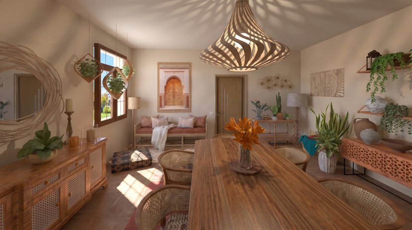 Boho dining room