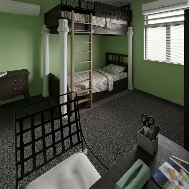 Traditional bedroom