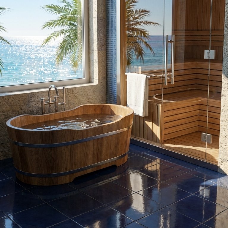Tropical bathroom