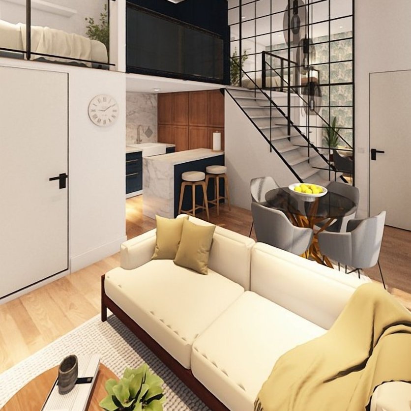 Industrial living room
