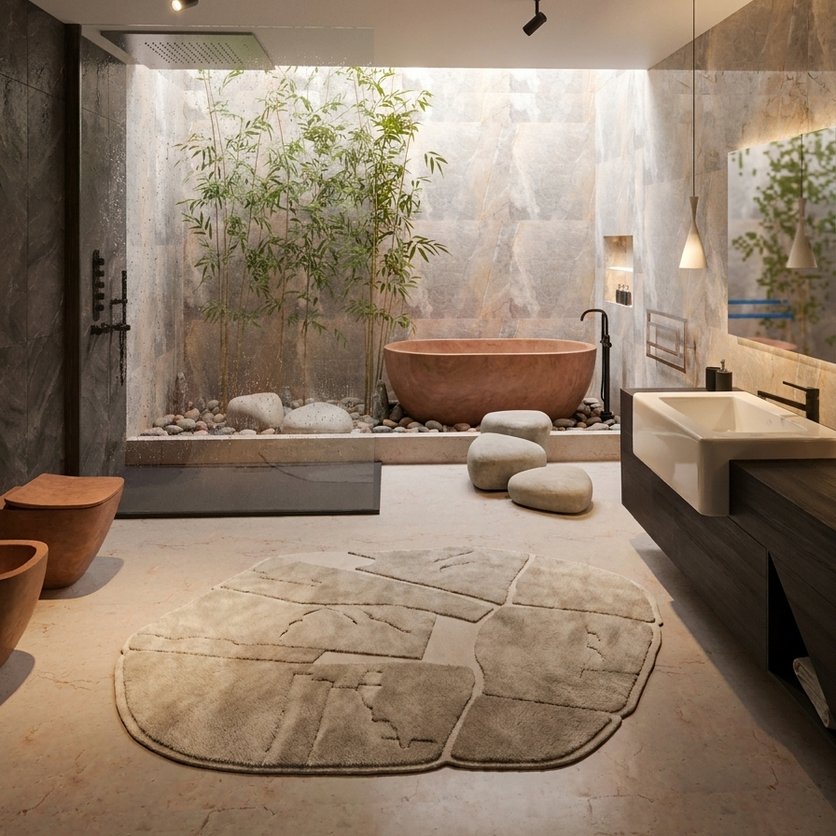 Wabi-sabi bathroom