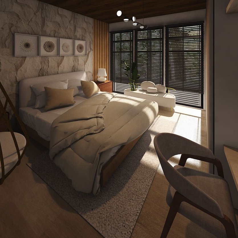 Traditional bedroom