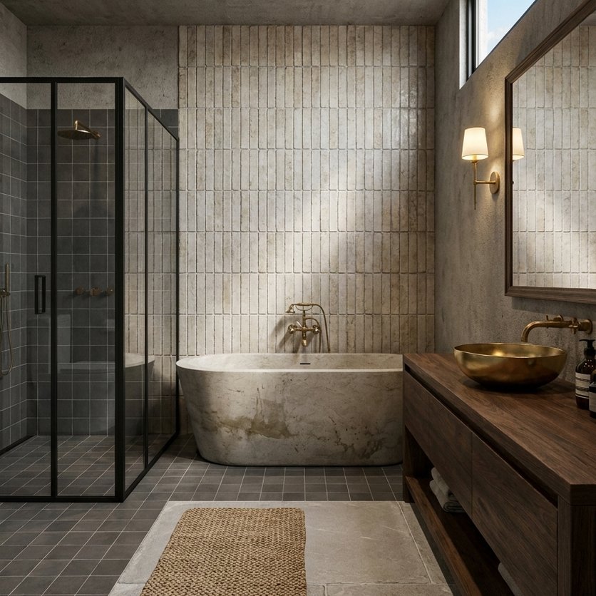 Wabi-sabi bathroom