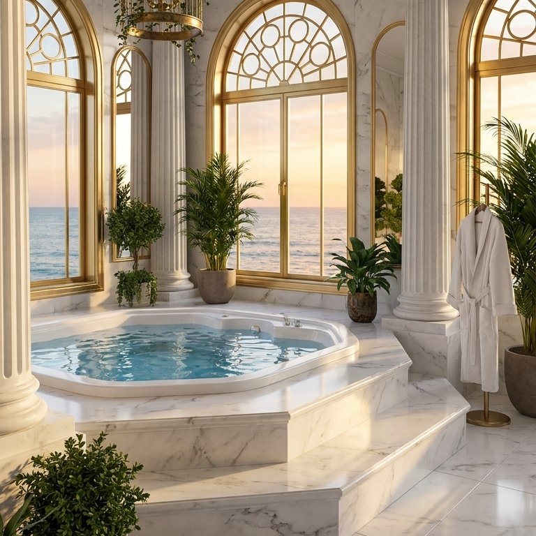 Neoclassical bathroom