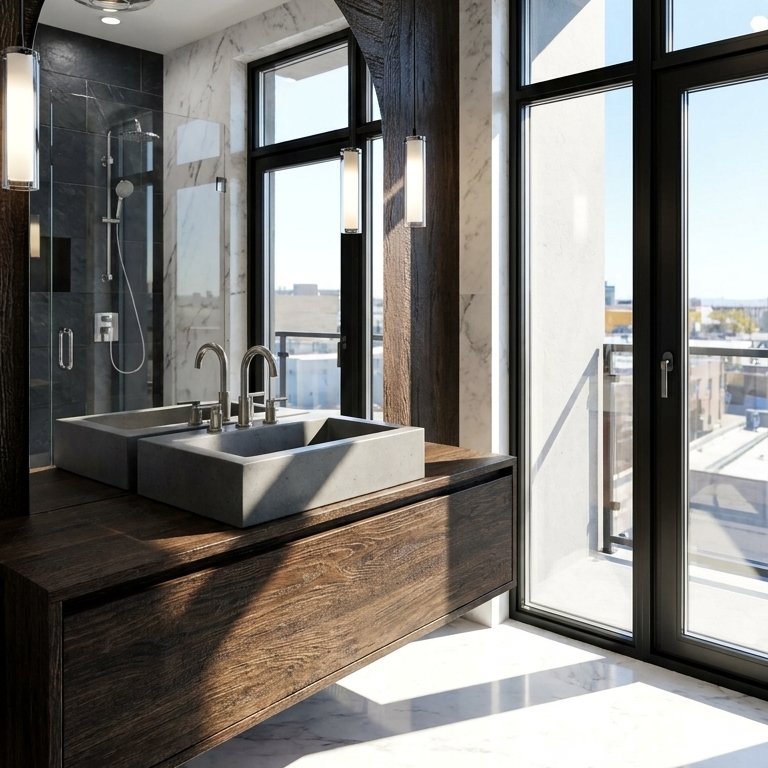 Mid-century bathroom