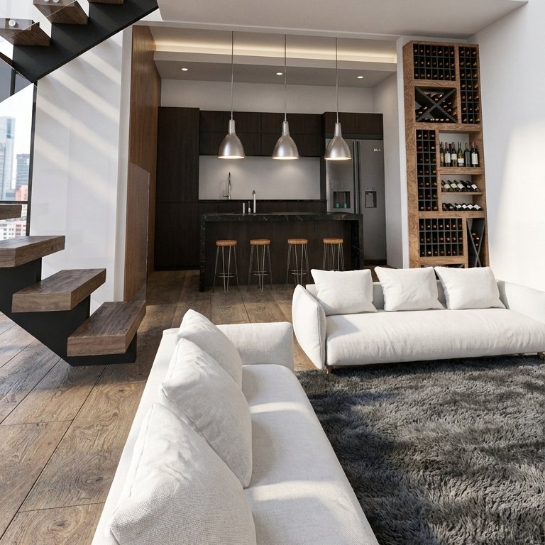 Industrial living room