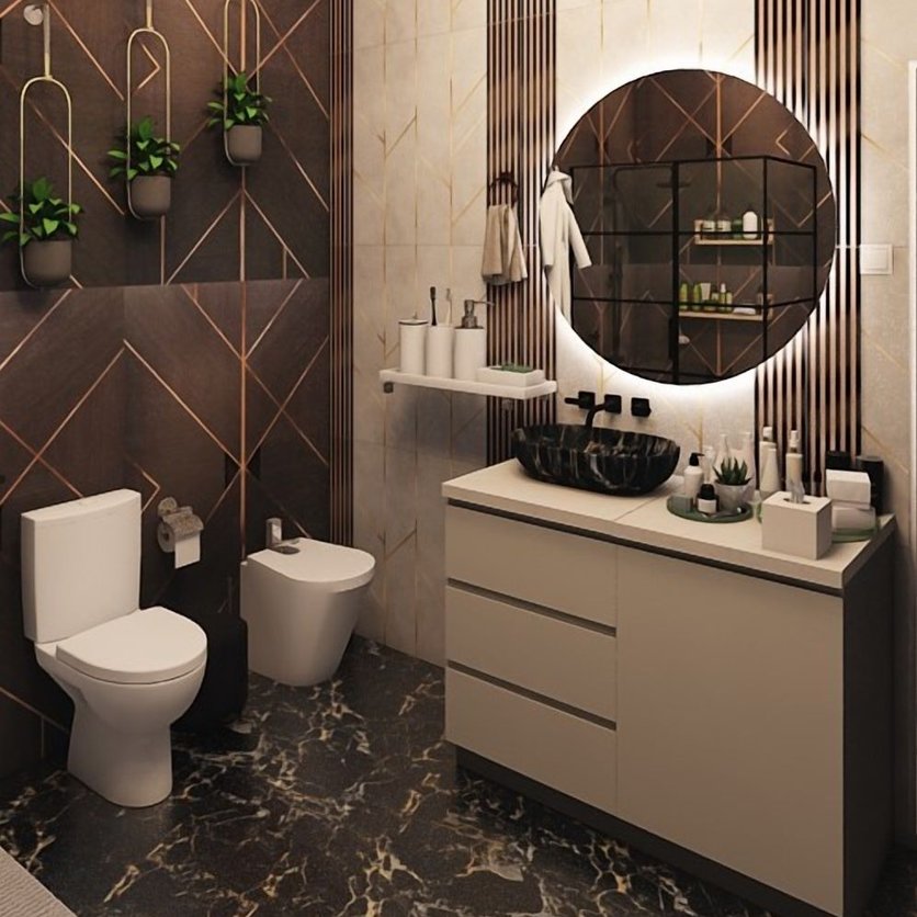 Mid-century bathroom