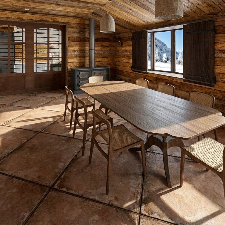 sala da pranzo in stile Tradizionale