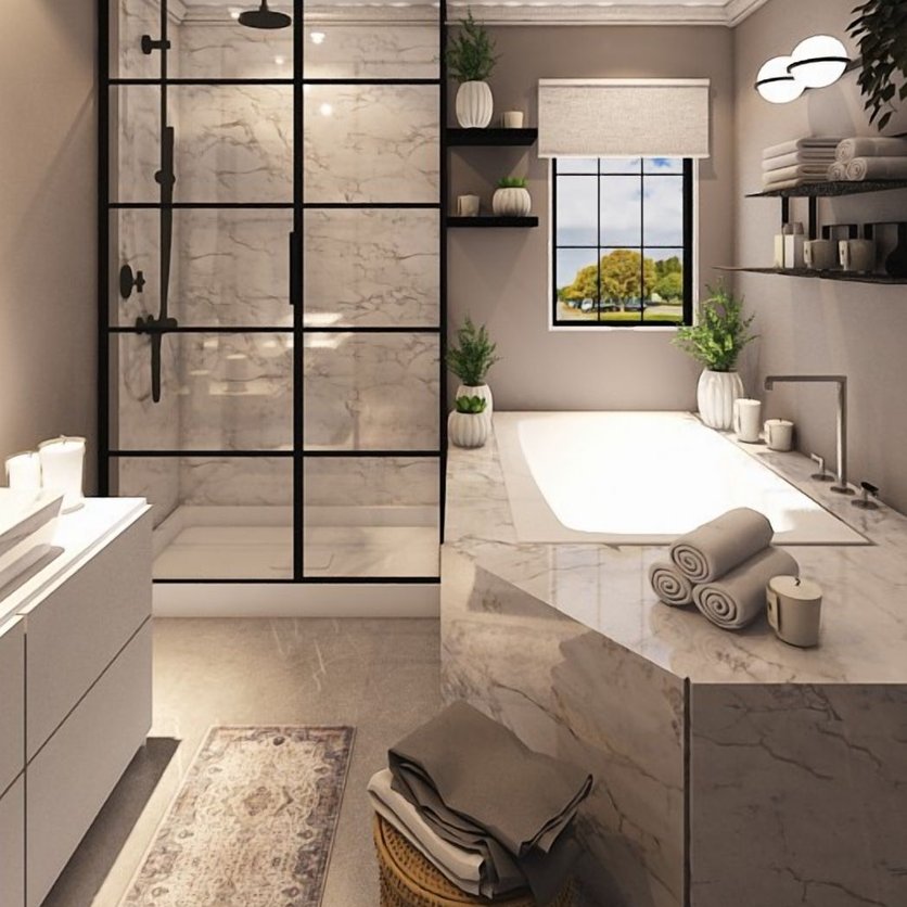 Contemporary bathroom