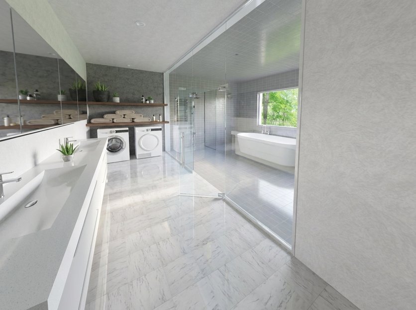 Mid-century bathroom
